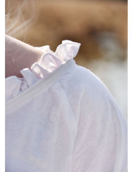 Medieval blouse woman Birga, white Medieval blouse woman Birga, white