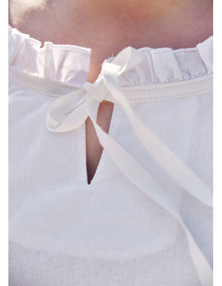 Medieval blouse woman Birga, white Medieval blouse woman Birga, white
