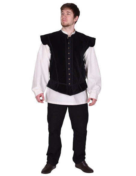 Víctor doublet in black velvet with... Víctor doublet in black velvet with...