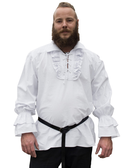 Medieval and pirate shirt Henry white