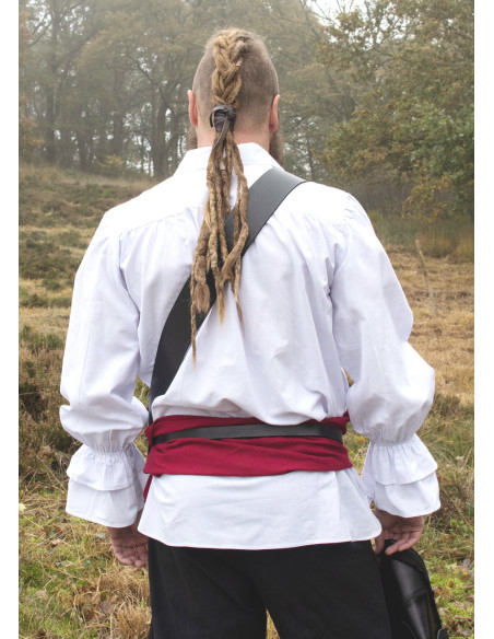 Medieval and pirate shirt Henry white