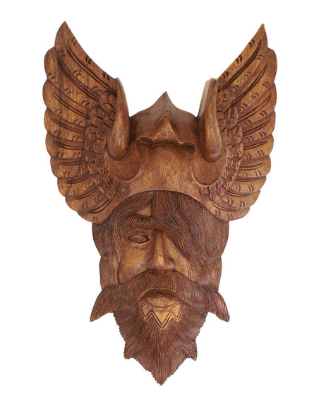 Odin panoply in hand-carved wood