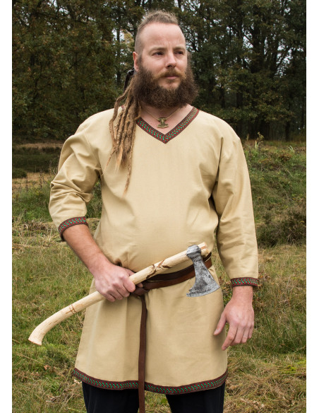 Viking cotton tunic, beige