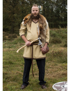 Viking cotton tunic, beige 2