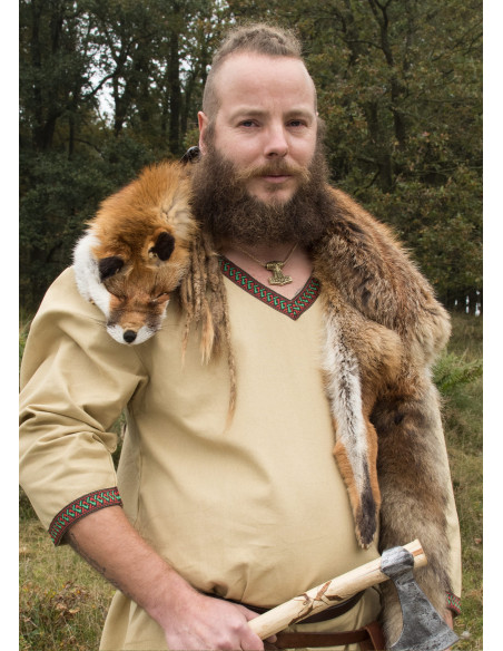 Viking cotton tunic, beige