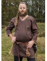 Cotton Viking tunic, brown