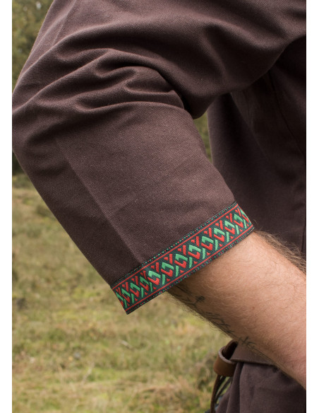 Cotton Viking tunic, brown