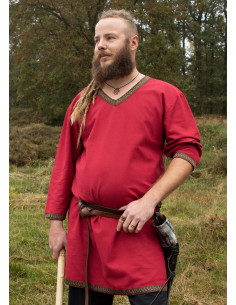 Viking cotton tunic, red