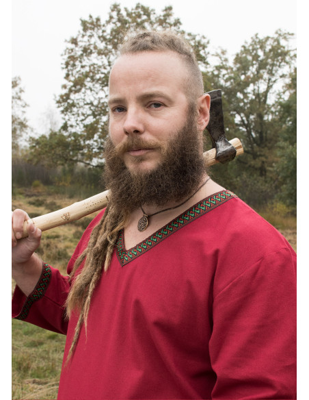 Viking cotton tunic, red