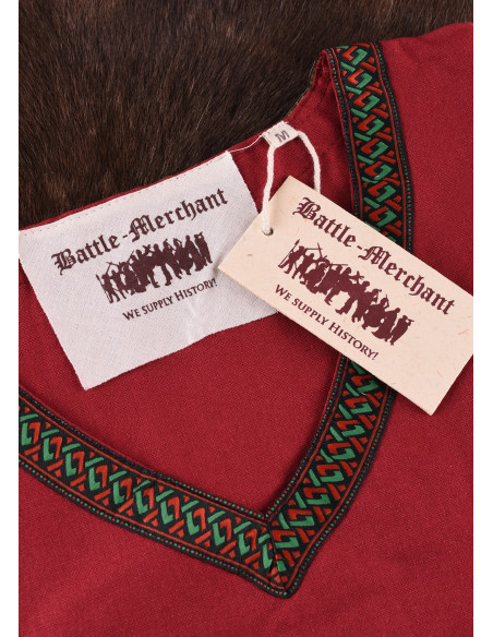 Viking cotton tunic, red