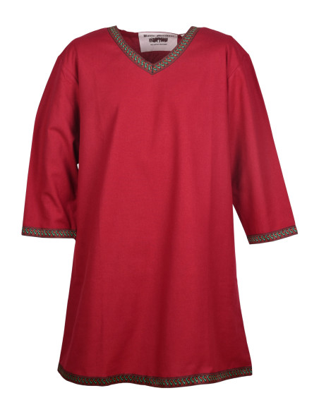 Viking cotton tunic, red