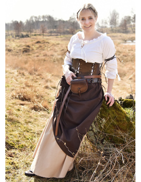 Medieval skirt with wide cut, light... Medieval skirt with wide cut, light...