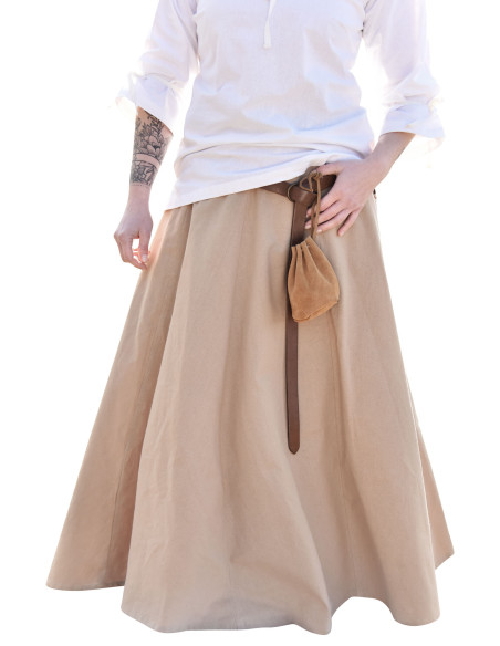 Medieval skirt with wide cut, light... Medieval skirt with wide cut, light...