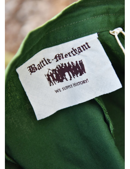 Medieval skirt with wide cut, green