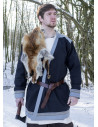 Viking tunic Klappenrock Bjorn in blue color