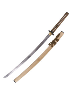 Katana carbon steel, tsuba and support