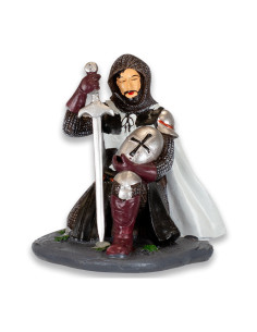 Hospitaller knight figure guarding weapons