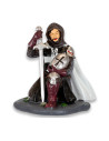 Hospitaller knight figure guarding weapons
