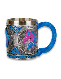 Unicorn resin mug for collectors, 10.5 cm.