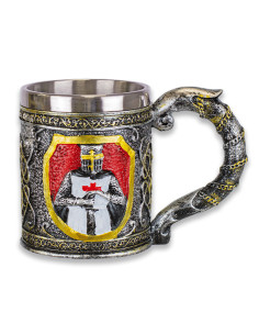 Knight Templar mug for collectors, 10.5 cm.