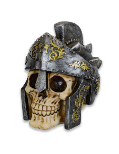 miniature skull roman helmet