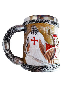 Resin mug of the Knights Templar