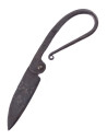 Medieval hand-forged iron knife, with sheath