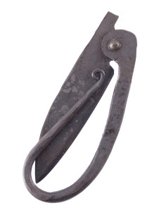 Medieval hand-forged iron knife, with sheath 2