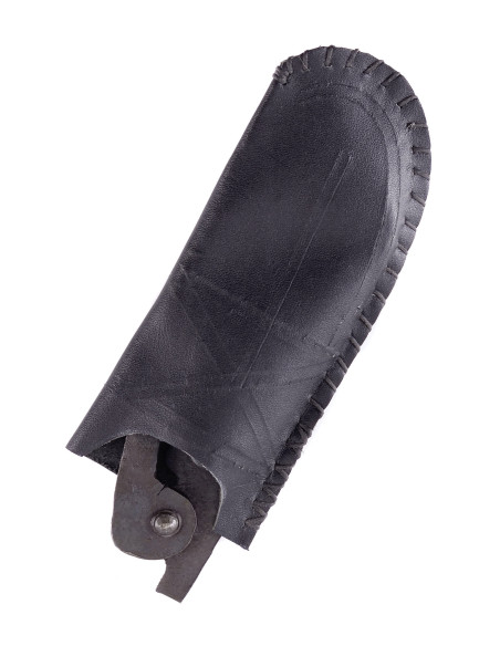 Medieval hand-forged iron knife, with...