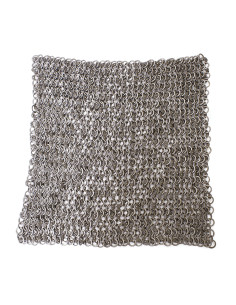 Chainmail piece of 20 x 20 cm, edged rings