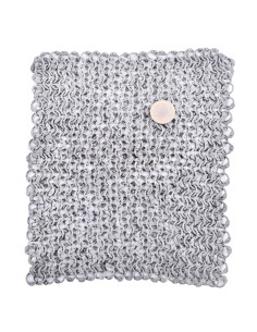 20 x 20 cm aluminum chain mail, edged rings