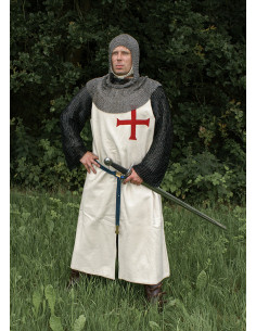 Templar wool tabard with red cross