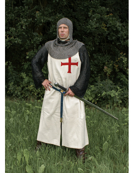 Templar wool tabard with red cross
