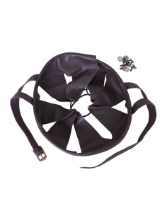 Leather interior padding for medieval helmets