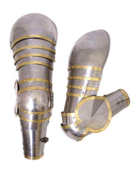 Pair of articulated medieval metal arms