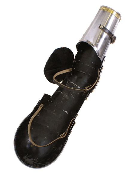 Pair of articulated medieval metal arms