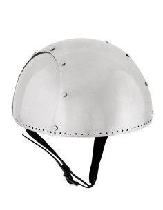 Simple functional medieval helmet with chinstrap, 2 mm.