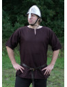 Viking tunic in wool, brown color