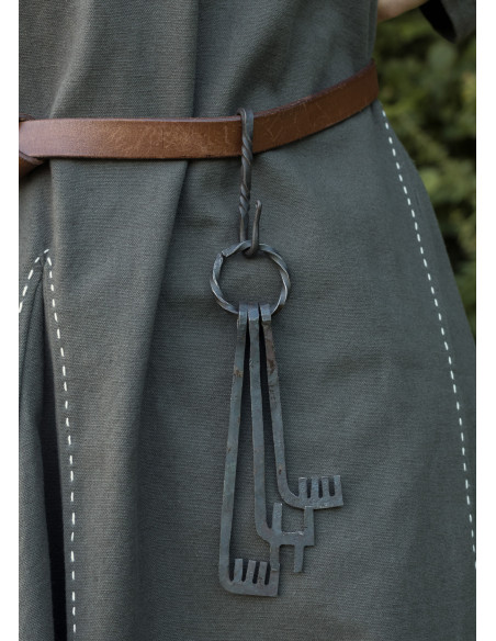 Hand forged steel belt hook