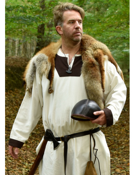 Medieval leather cap