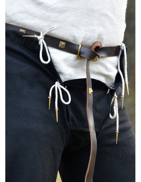 Medieval wool trousers with laces,...