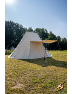 Black medieval tent for intrepid warriors, 5 x 7 mts. 2