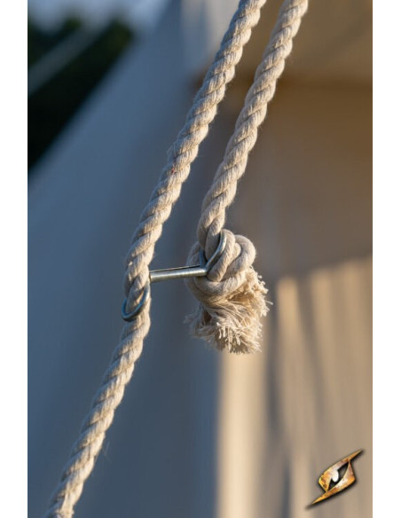 Black medieval tent for intrepid...