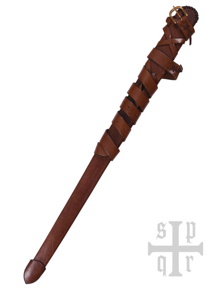 Leather sheath with belt for medieval...