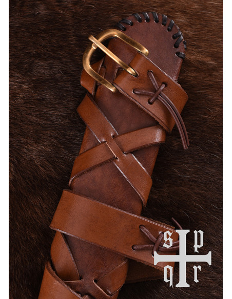 Leather sheath with belt for medieval...