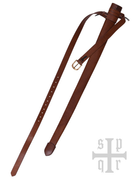 Short scabbard with belt for medieval...