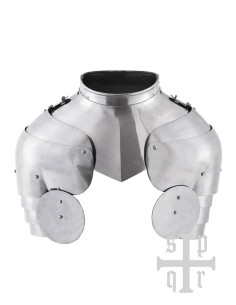 Medieval gorget with shoulder pads, S. XIV