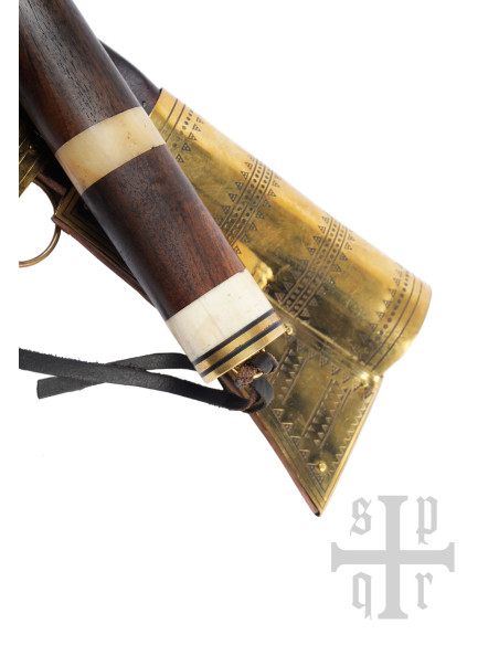 Seax type long viking knife, Damascus...