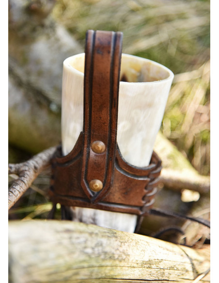 Leather baldric with Triskel for...