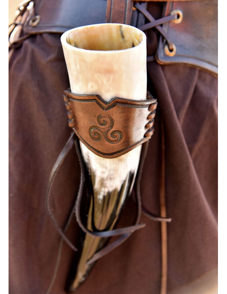 Leather baldric with Triskel for...